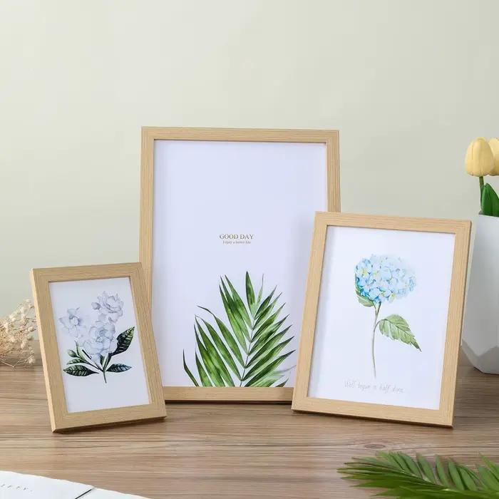 Cadre photo en bois pour accrocher au mur 10x15 15x20 20x25cm A4