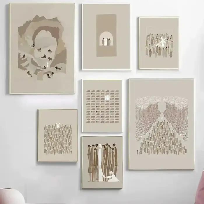 Affiche d'art mural chrétien pour la décoration de salon