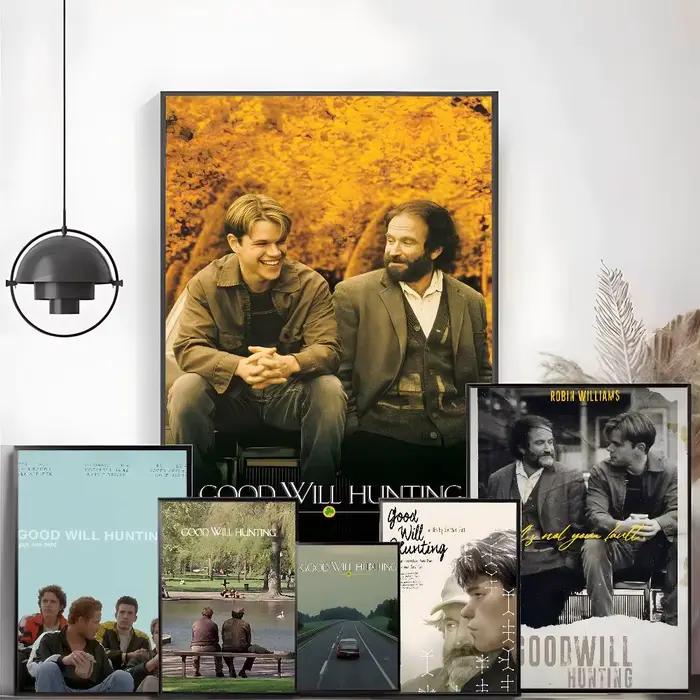 Les autocollants auto-adhésifs du film Sticky Good Will Hunting Poster conviennent à n'importe quelle surface murale