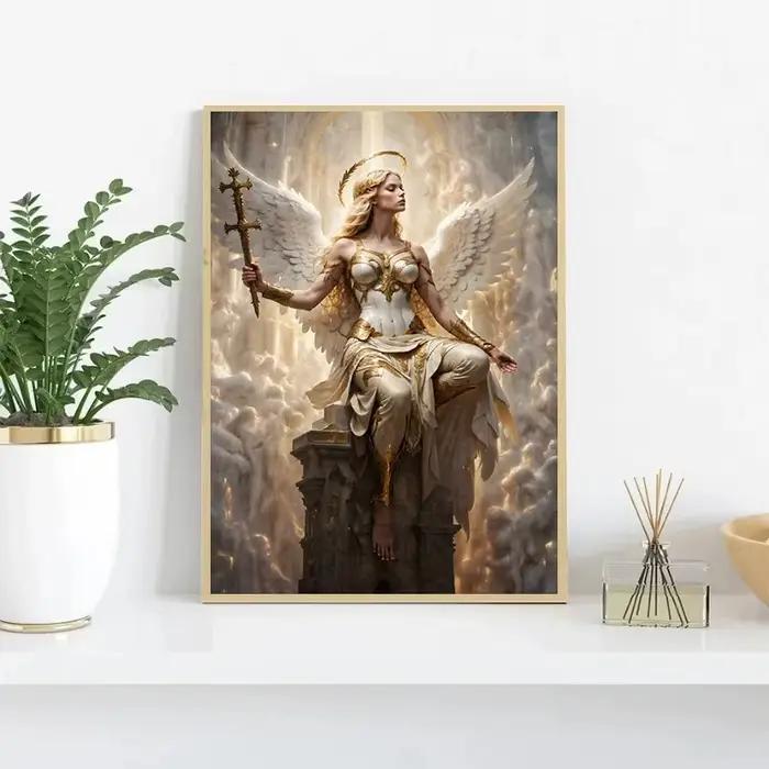 Affiche d'anges célestes d'art fantastique