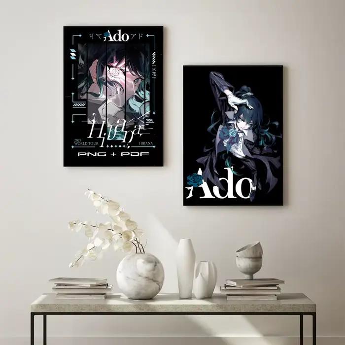 Ado Singer A-Ado affiche polyvalente HD étanche mur Art auto-adhésif décor pour n'importe quel espace cadeau idéal