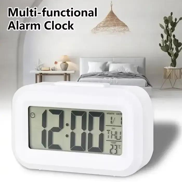 Réveil numérique Led rétro-éclairage données temps calendrier bureau multi-fonction électronique chambre décoration