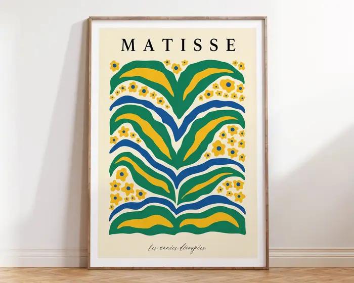 Affiche et imprimés de fleurs abstraites Matisse