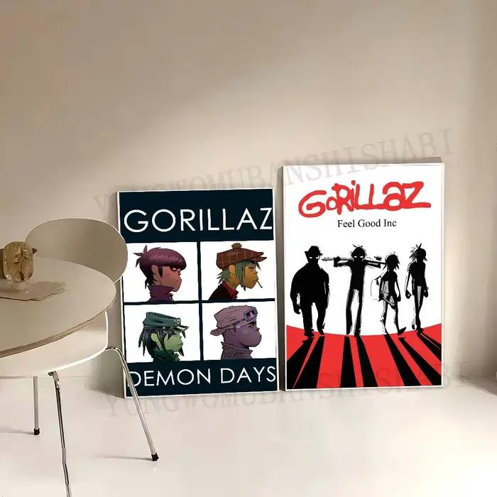 Affiche murale de groupe de Rock Gorillaz