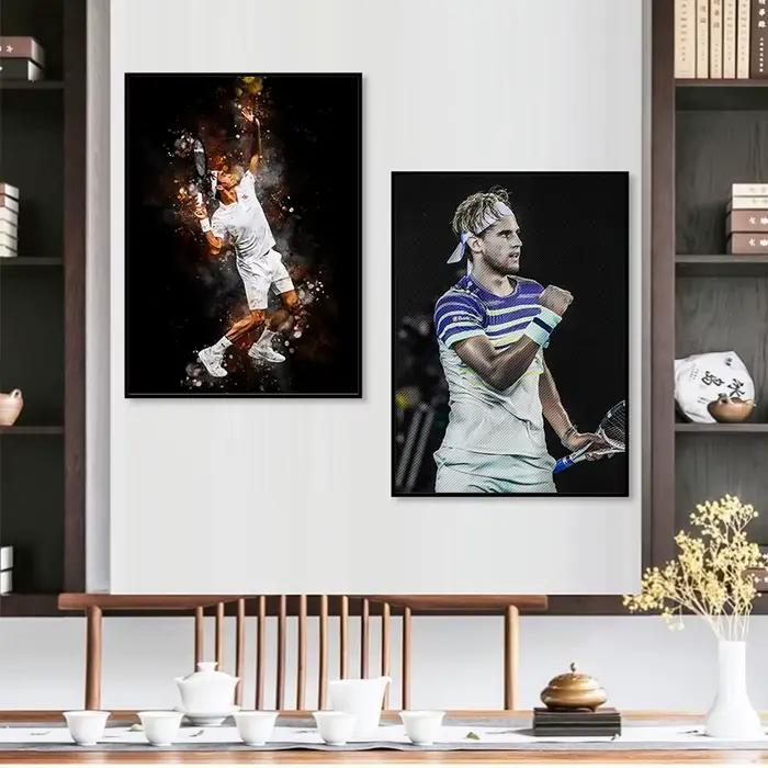 Affiche de tennis du monde pour décoration de chambre