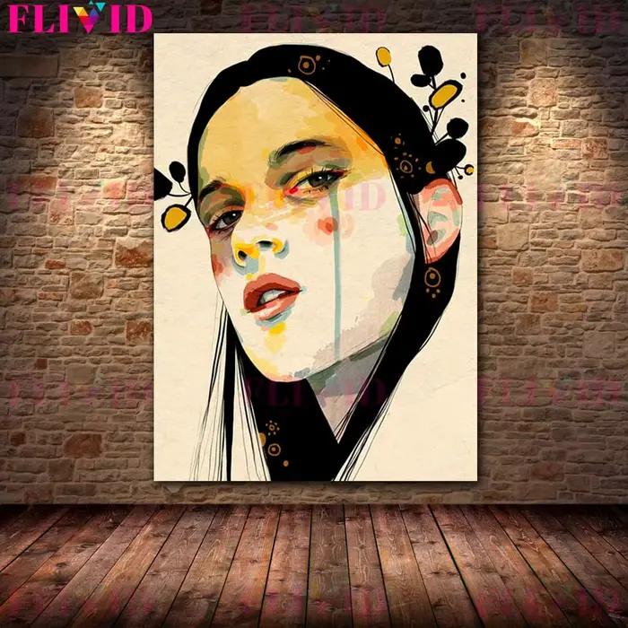 Affiche murale Vintage pour filles