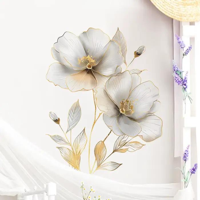 Autocollant mural de belles fleurs