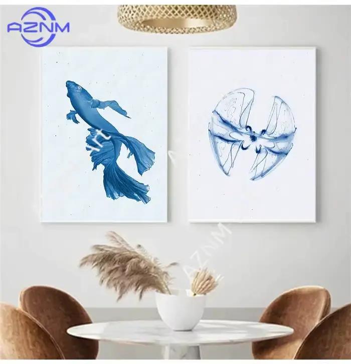 Affiche d'art minimaliste rétro sur toile