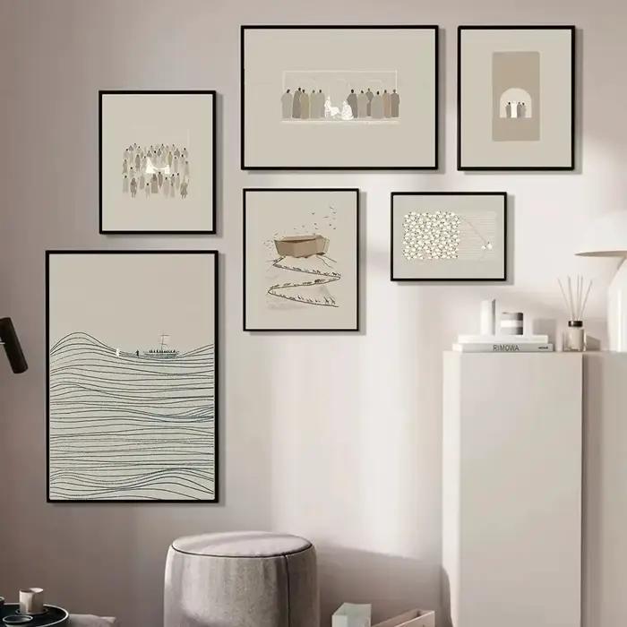 Affiche d'art mural chrétien pour la décoration de salon