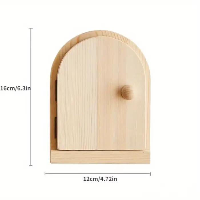 Couvercle de protection mural pour interrupteur en bois massif