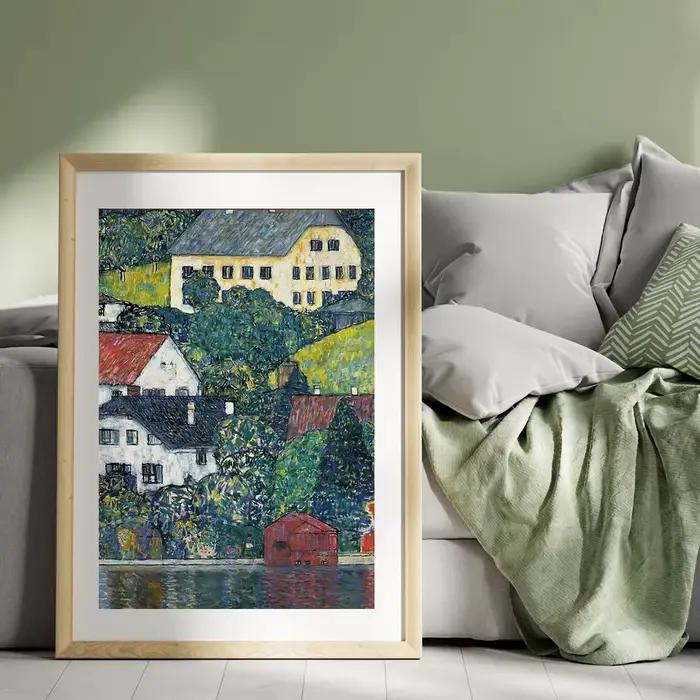 Affiche de Gustav Klimt Litzlberg à Attersee
