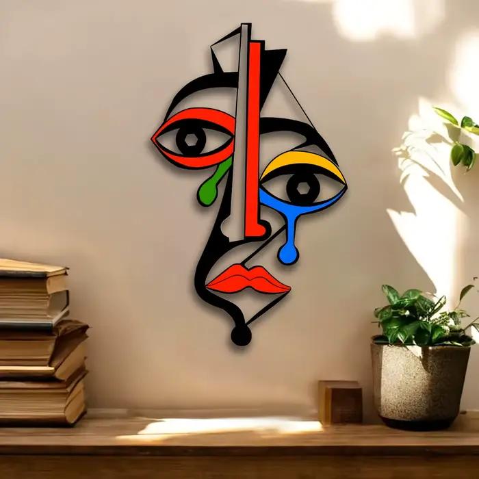 Art mural en métal inspiré de Picasso