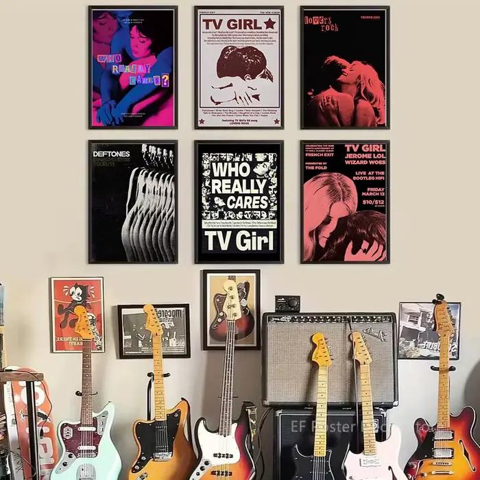 Affiche de fille TV, imprimés esthétiques