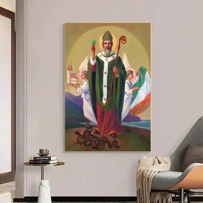 Affiche de peinture sur toile de la série religieuse de Jésus et de la Vierge Marie