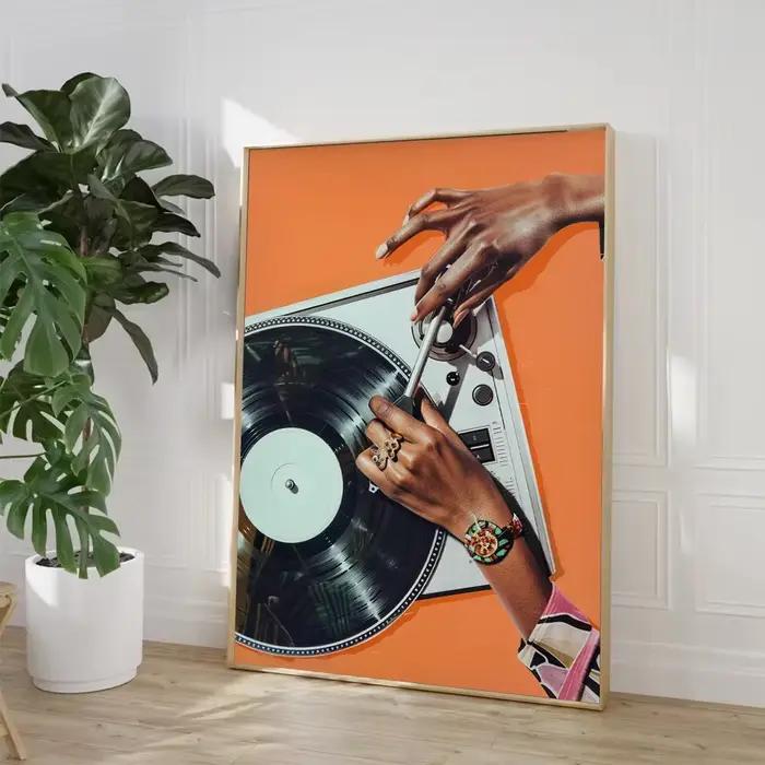 Affiche de boule Disco en vinyle