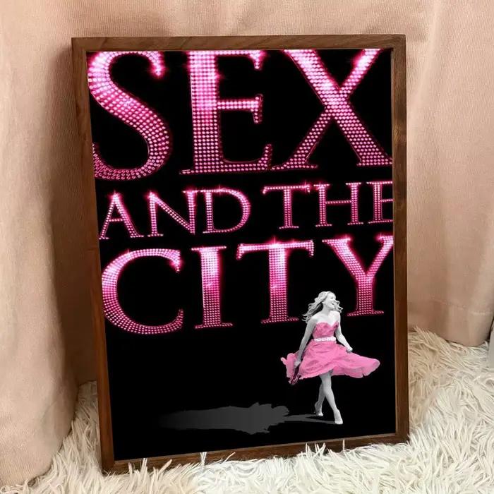 Affiches vintage classiques de la série télévisée Sex And The City