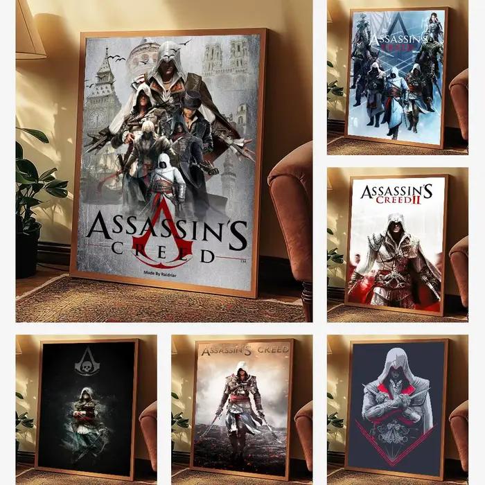 Affiche d'art de jeu AssassinES S Creed avec imprimés