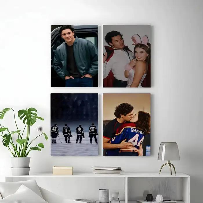 Affiche autocollante « College Romance O-Off Campus » en papier artistique imperméable pour décoration murale de café