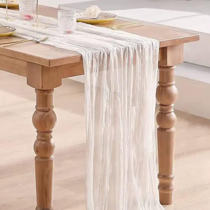 Chemin de Table en gaze semi-transparente