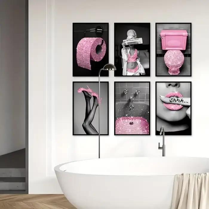 Affiche de toilette sans cadre