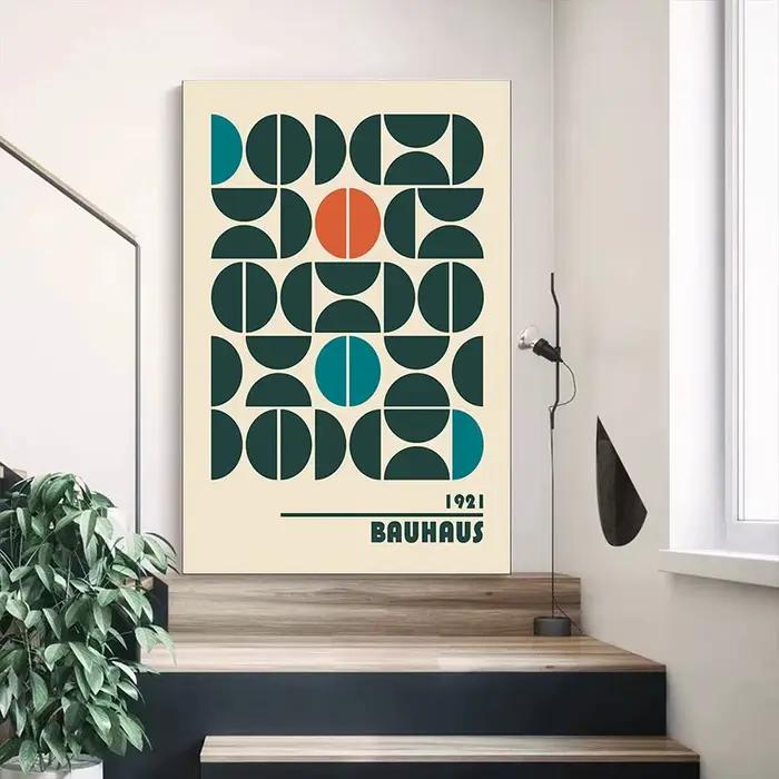 Impression sur toile abstraite Bauhaus
