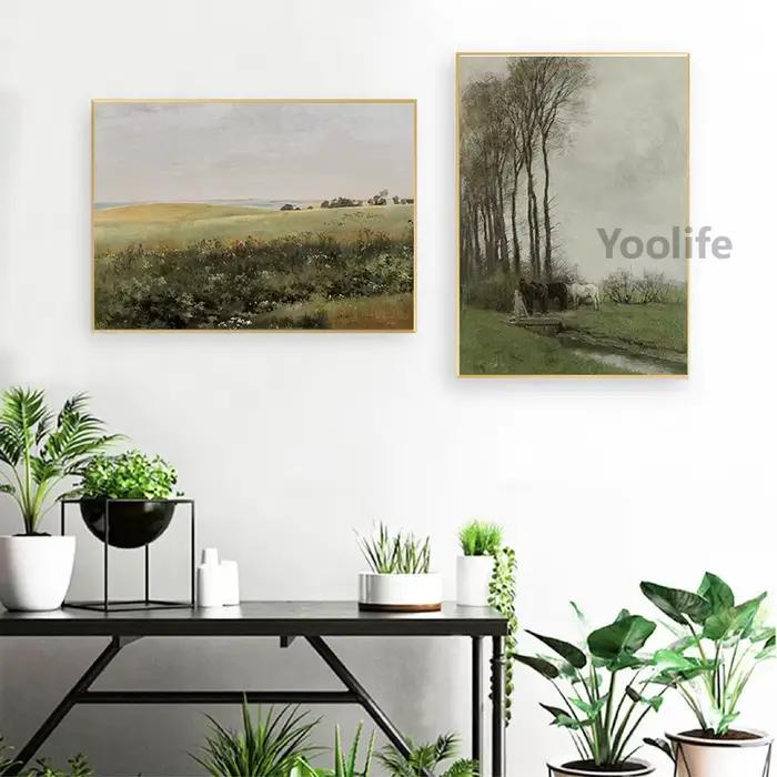 Peinture à l'huile sur toile de pays