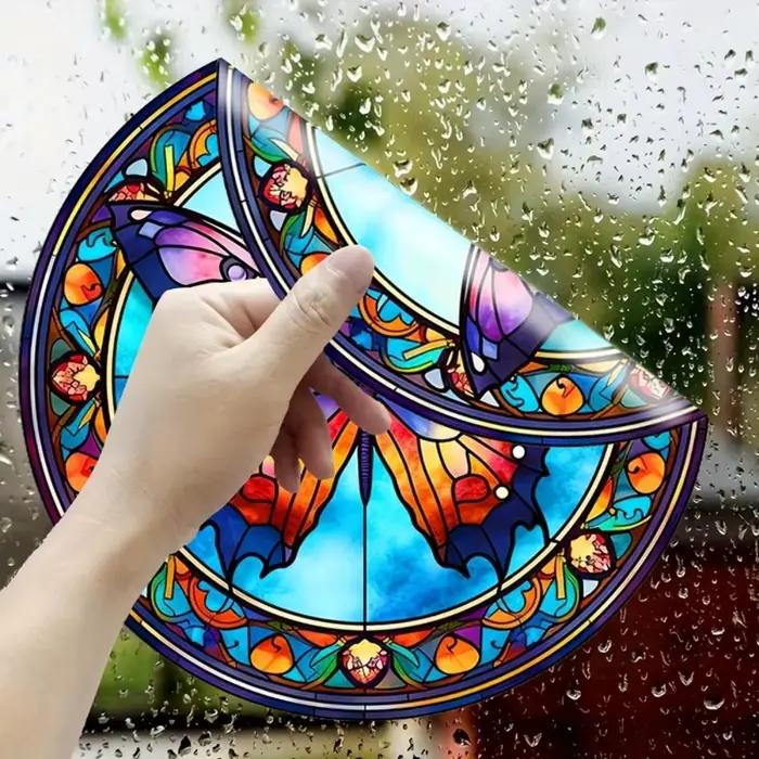 Autocollants électrostatiques pour vitres papillon
