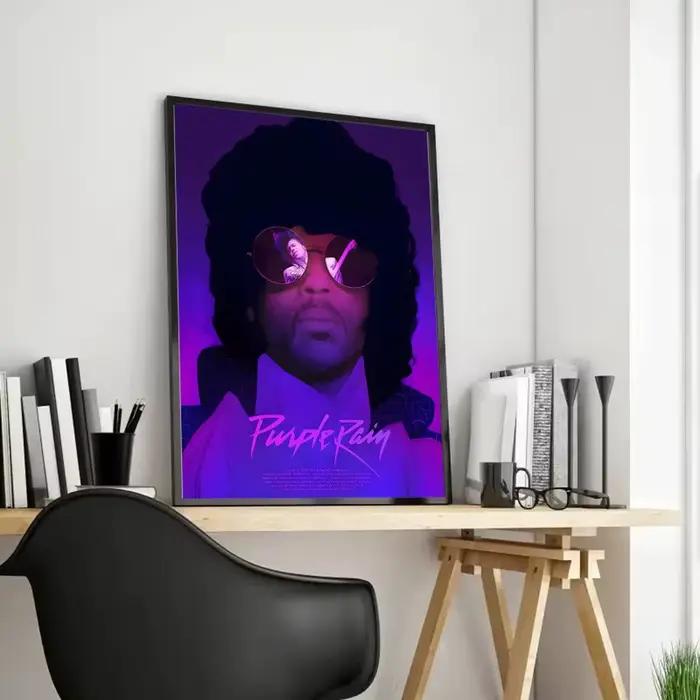 Affiche sur toile de peinture et calligraphie Prince R-Rogers Nelson