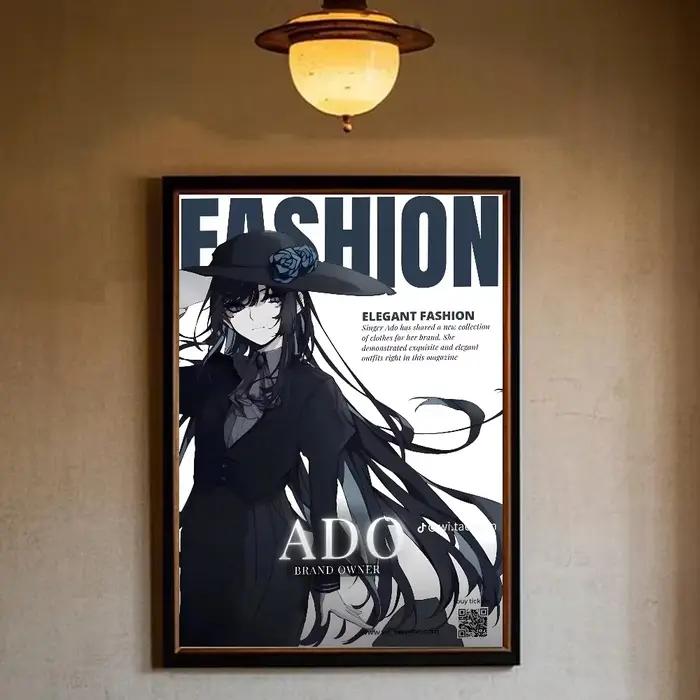 Singer Ado Poster Aesthetic Canvas Painting Posters and Prints Wall Art Picture For Living Room Decoration