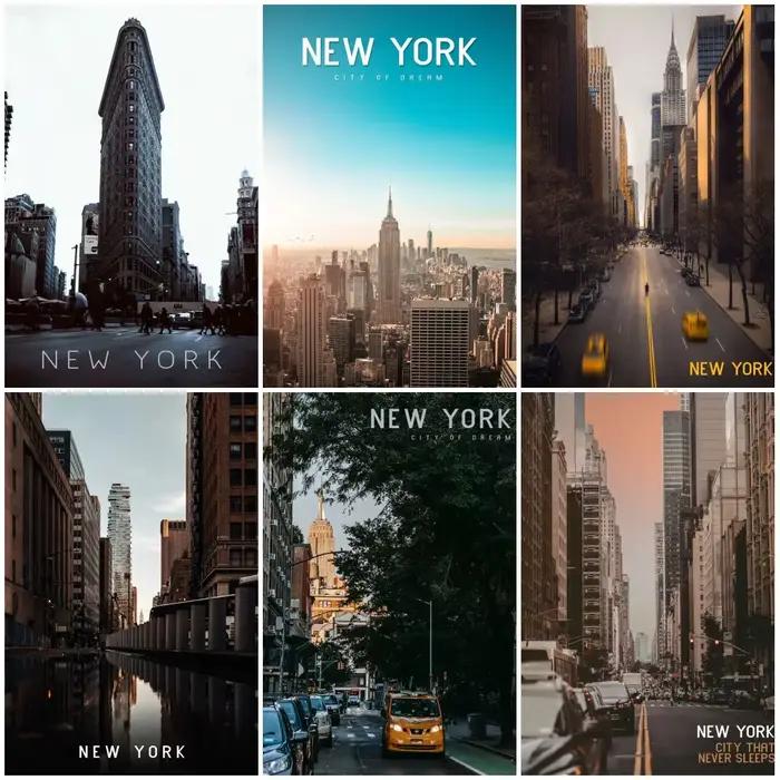 Peinture sur toile de la ville de New York