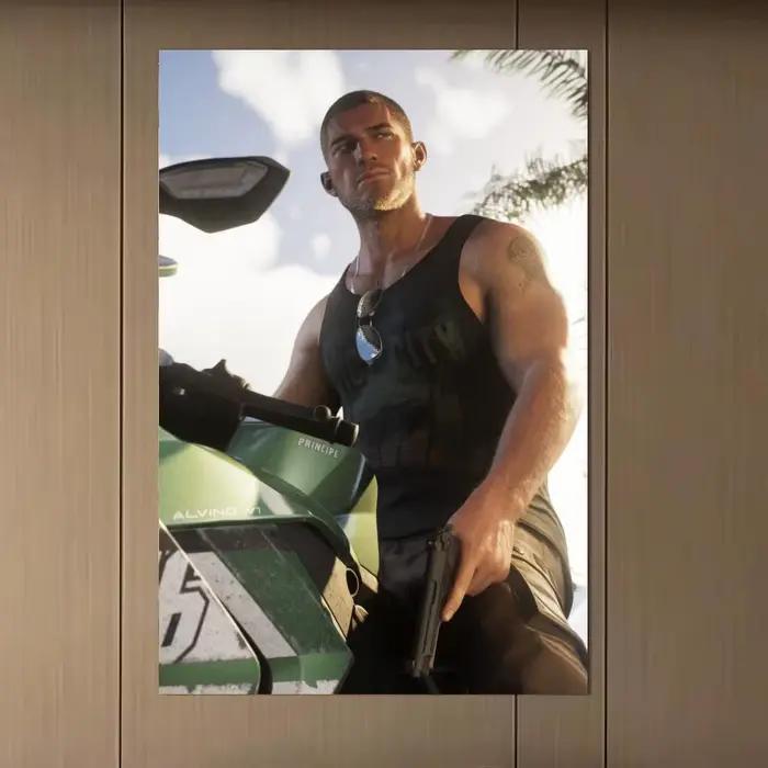 Affiche artistique et élégante du jeu G-Gta 6