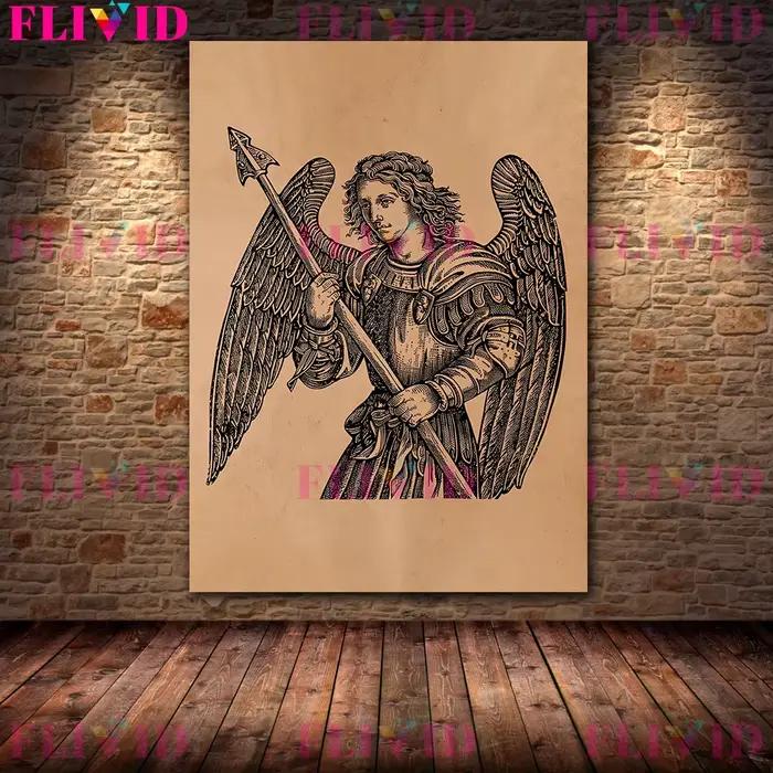 Lucifer The Fallen Angel Antique Satanic Art Poster and Print