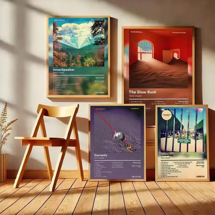 Autocollants d'affiche d'album T-Tame I-Impala