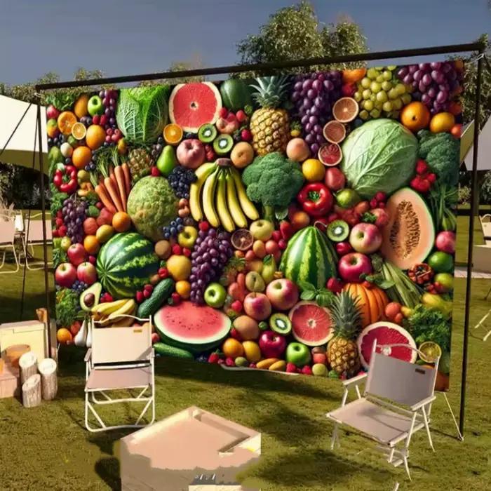 Fond de photographie sur le thème des fruits et légumes
