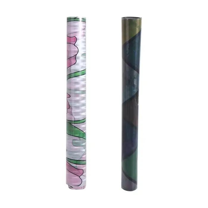 Autocollant de fenêtre en verre dépoli style vintage, film PVC effet vitrail anti-UV, décalcomanies 3D effet arc-en-ciel pour la décoration intérieure