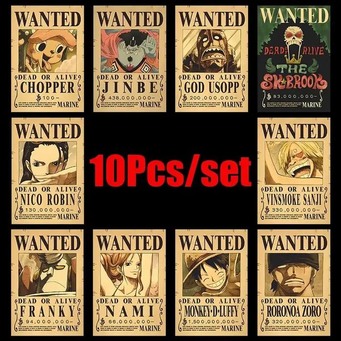 Ensemble d'affiches vintage Anime One Piece