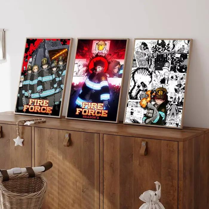 Affiche de bande dessinée F-Fire Force Anime Whitepaper