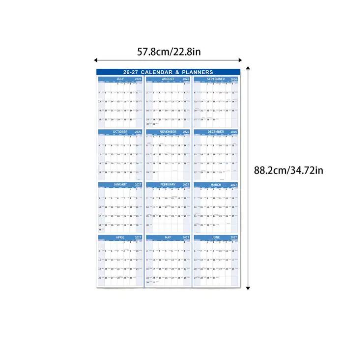 Calendrier mural annuel