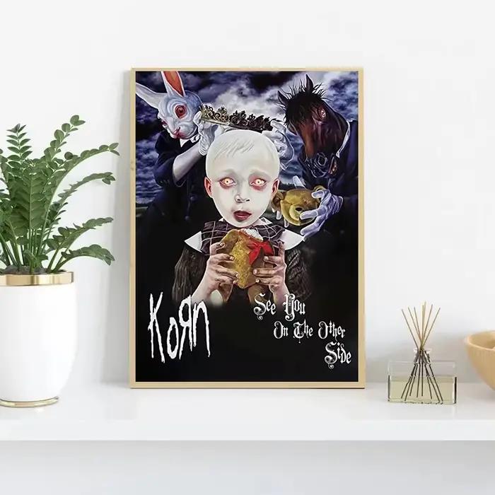 Korn Rock Band – affiches et imprimés de musique, peinture sur toile, images d'art murales pour chambre familiale moderne, Club, Bar, décor de salle, cadeau