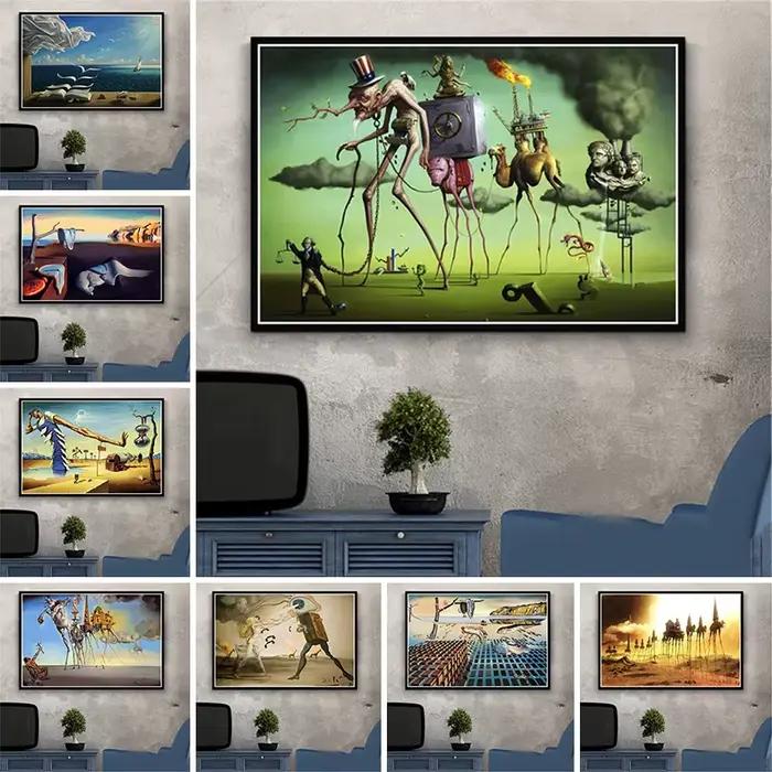 Peinture sur toile de Salvador Dali surréalisme pour la décoration de la maison