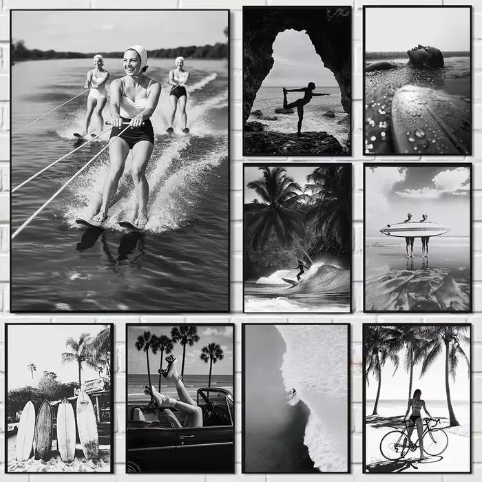 Affiche d'art de plage tropicale
