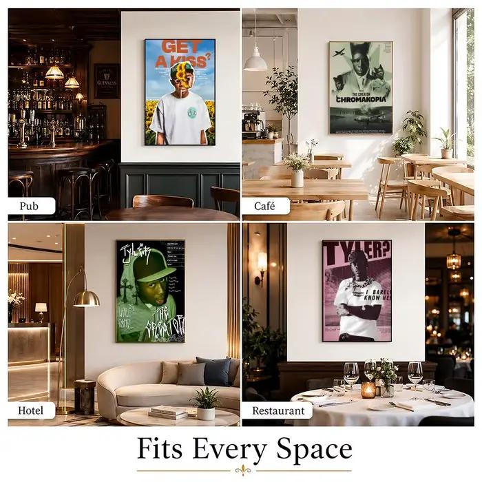 Poster Celebrity-Tyler, The CreatorS pour décoration murale de café – Impression pour chambre d'hôtel, poster artistique pour salon