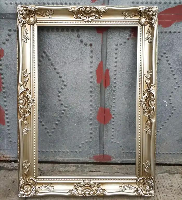 Cadre européen de peinture à l'huile en bois massif