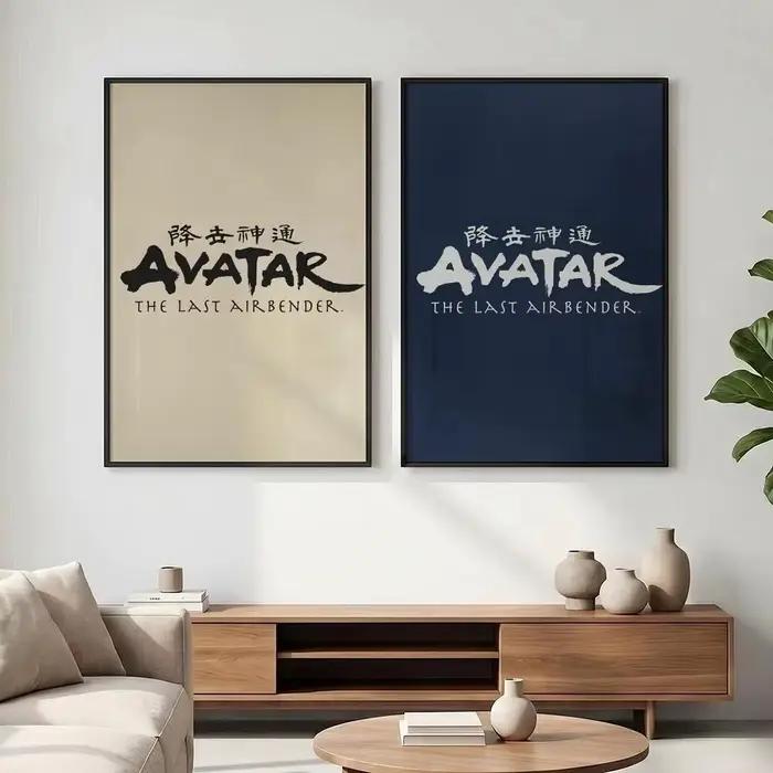 Affiche de dessin animé A-Avatar Last A-Airbender