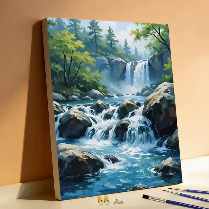 Peinture par numéros Huacan : Cascade