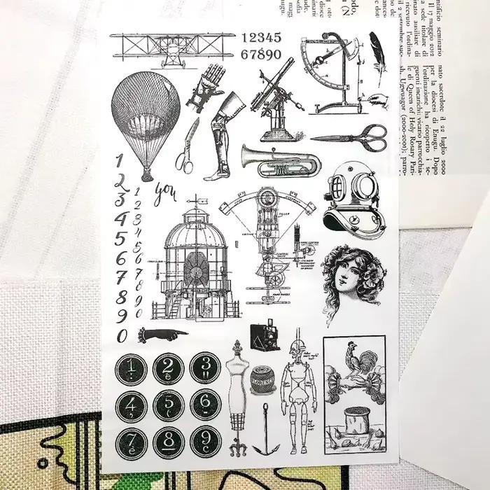 Autocollants vintage pour collage rétro