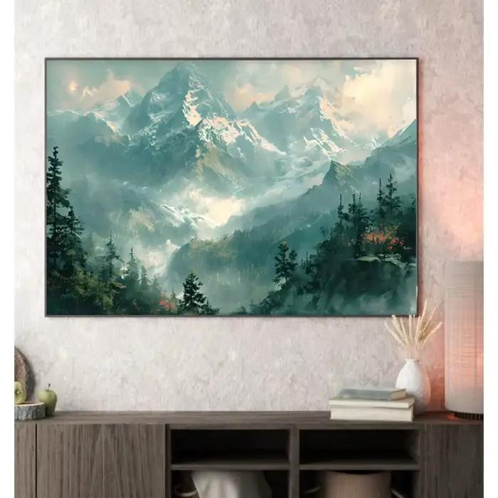 Toile d'art mural de paysage Vintage