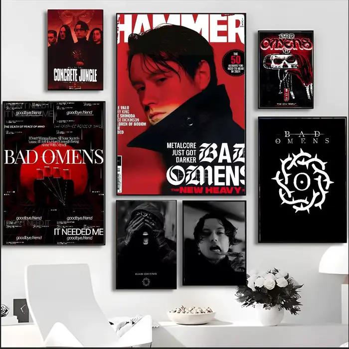 B-Bad Omens – affiche de bande métallique avec imprimés