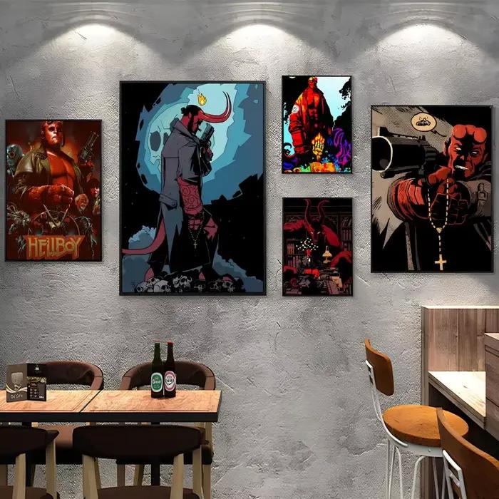 Affiche de bande dessinée H-Hellboy