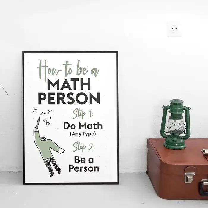 Toile peinture mathématiques affiche Art impression